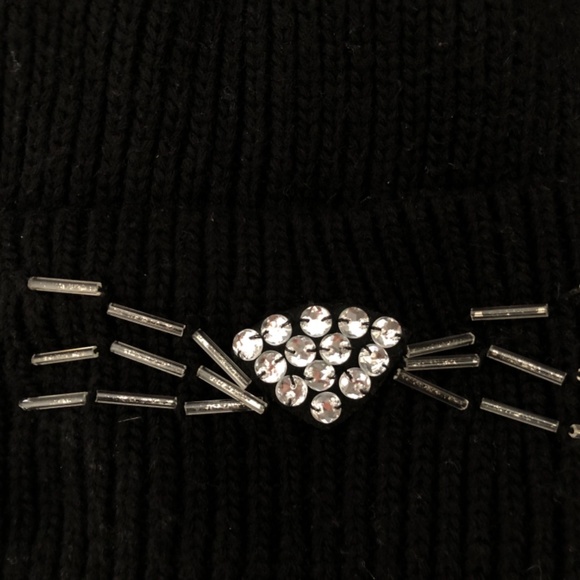 Topshop Rhinestone Cat Ears Beanie - Picture 5 of 5